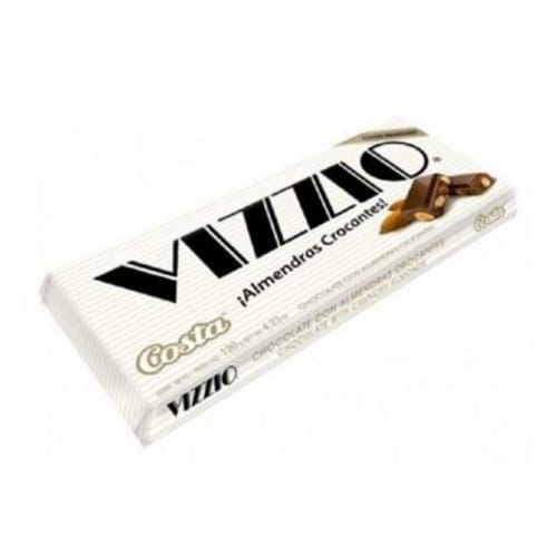 Chocolate Vizzio almendras tableta 120 gramos