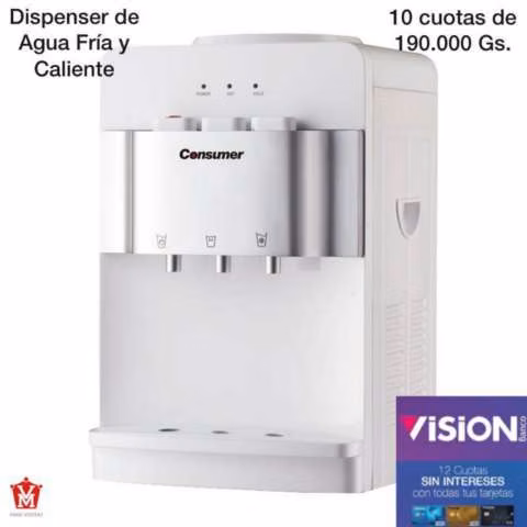 Dispenser de agua fría y caliente
