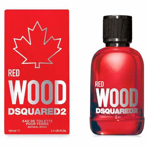 Wood dsquared2 red pour femme 100ml eau de toilette