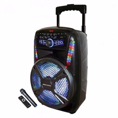 Parlante karaoke a bateria 12 mega star