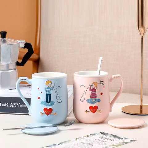 Kit de tazas de enamorados 440ml 11cm