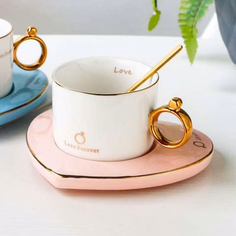 Taza con platillo 200ml 6cm - Imagen 2