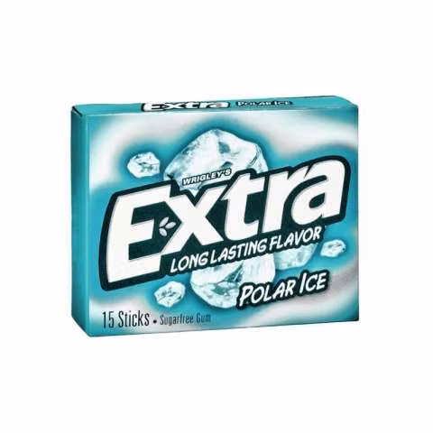 Chicle wrigley's extra polar ice c/15