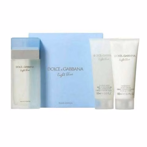 KIT Dolce & Gabbana Light Blue 100ml + Body Cream + Min 10ml