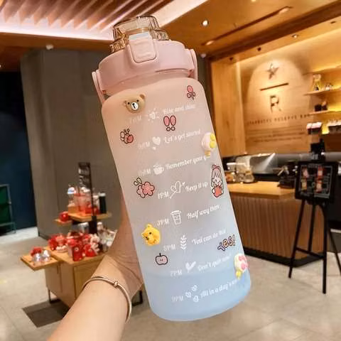 Botellón para agua 2 litros con stickers
