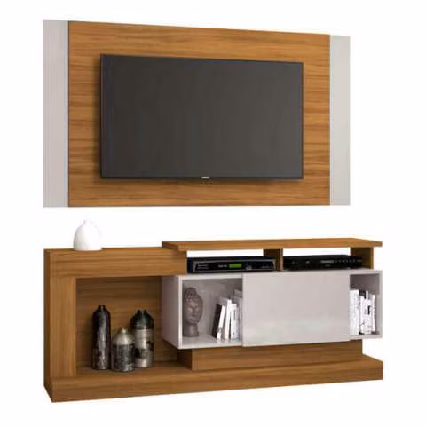 Rack y panel para tv de hasta 55" nt1065 notavel abba - Imagen 2
