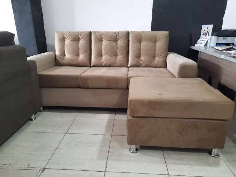 Sofá cheslong classic 3 cuerpos + puff valpa - Imagen 3