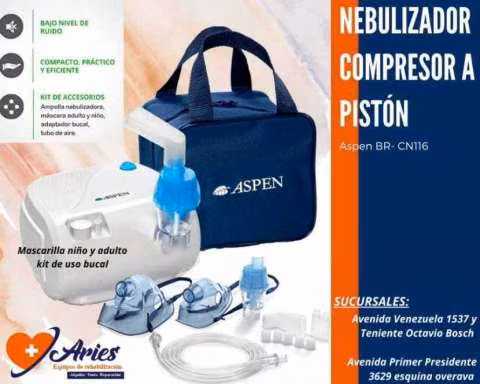 Nebulizador compresor a pistón Aspen