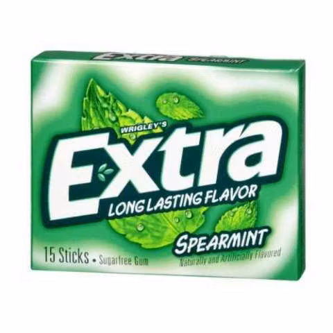 Chicle Wrigley's extra spearmint c/15