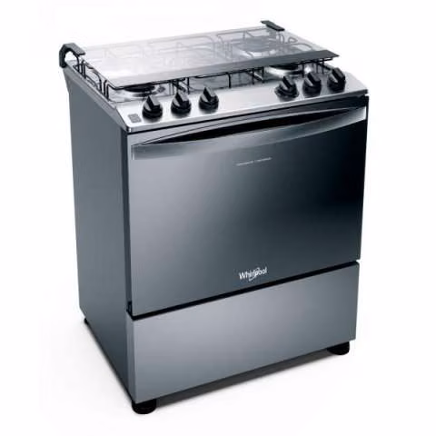 Cocina 5 hornallas inox Whirlpool