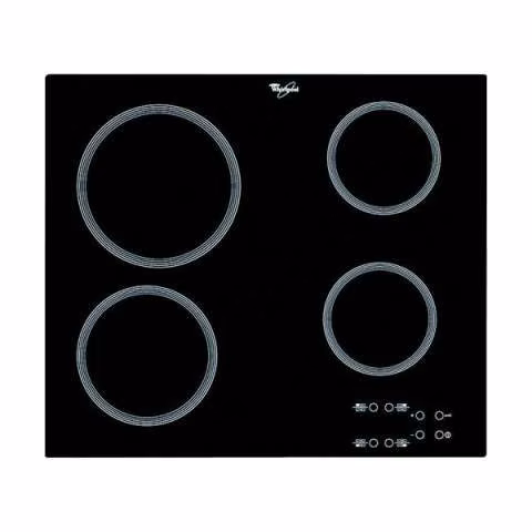 Anafe eléctrico vitrocerámico 4 hornallas panel touch Whirlpool AKT8090LX