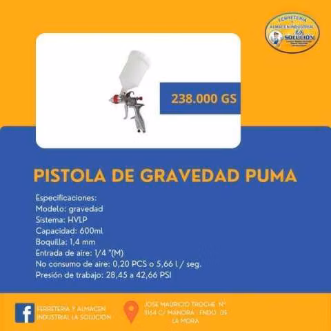 Pistola de gravedad Puma