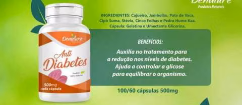 Denature anti diabetes cápsulas 500 mg
