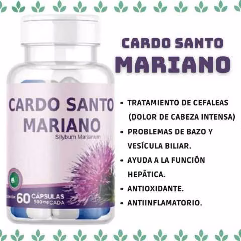 Cardo Santo Mariano en cápsulas de 500 mg