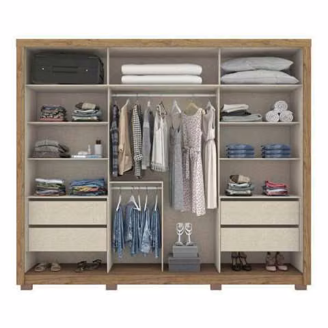 Ropero 2 puertas corredizas palace henn rustico|off white abba - Imagen 2