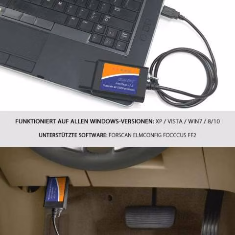Scanner diagnóstico OBD2 ELM327 V1.5 usb pc - Imagen 2