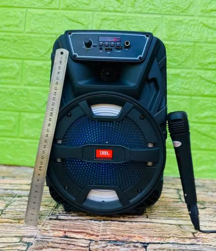 Parlante karaoke JBL 8 pulgadas con luces y micrófono de regalo - Imagen 2