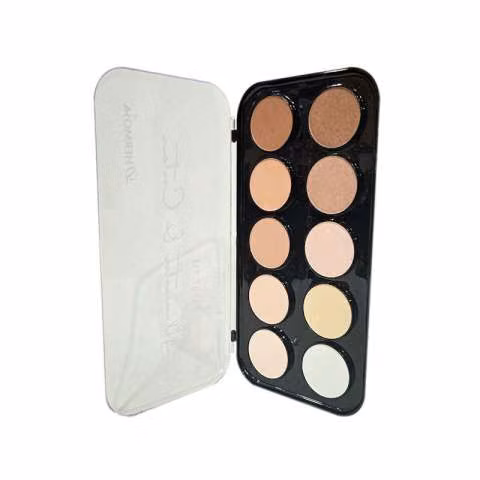 Iluminador/contorno shining kit 10 colores