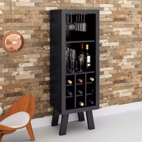 Mueble Bar AD500 Tecnomobili negro Abba - Imagen 2