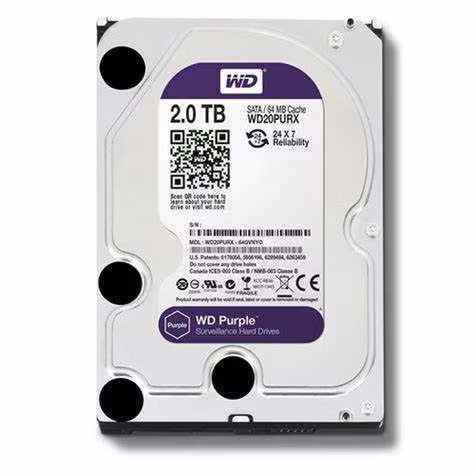Hd sata 2tb western digital purple