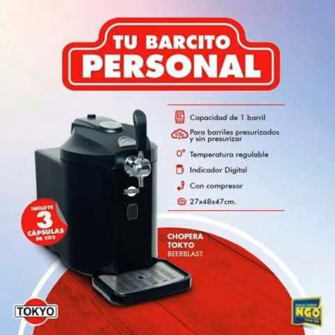 Chopera Tokyo Beerlast con compresor