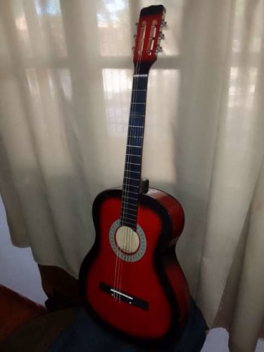 Acoustic guitar with nylon strings