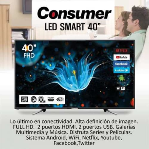 Tv consumer 40 pulgadas smart