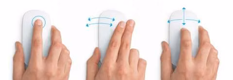Mouse Apple Magic Mouse (A1296) bluetooth - Imagen 2