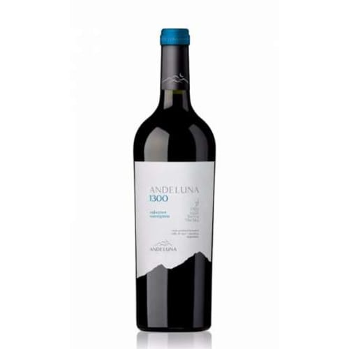 Vino argentino tinto andeluna 1300 cabernet sauvignon 750ml