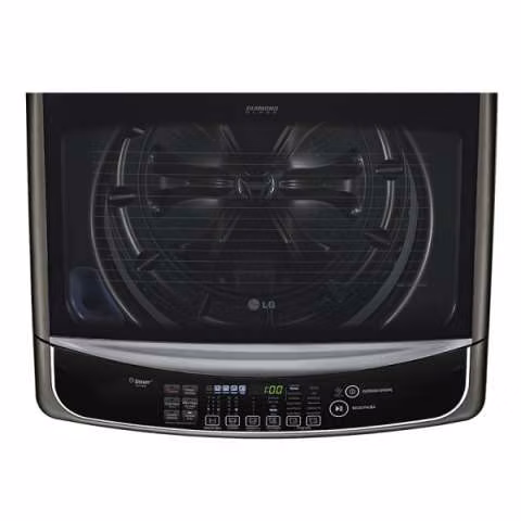 Lavarropas lg 22 kg wt22bss6 carga superior inverter negra