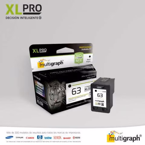 Cartucho multigraph 63 xl 22ml negro