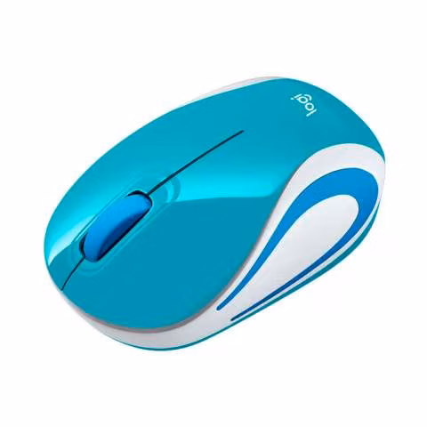 Mouse logitech m187 wireless cyan refresh