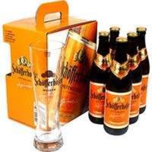 Cerveza schofferhofe wefeweizen packc/5+vaso 500ml