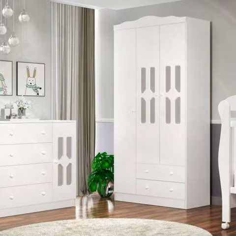 Ropero 3 puertas eloa j&a blanco abba