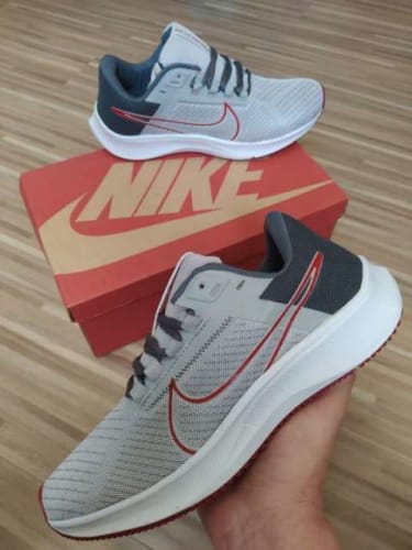 Grey sports Nike shoes