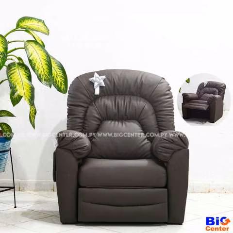 Sofá poltrona reclinable ecoleather 60° - Imagen 2