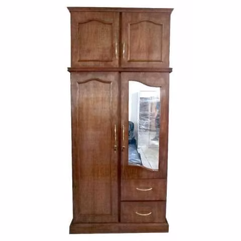 Ropero 2 cpuertas con espejo de madera nar - Imagen 3