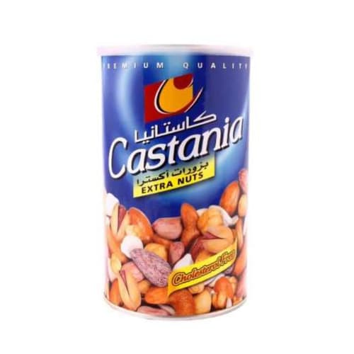 Mix de castañas castania extra nuts lata 454g