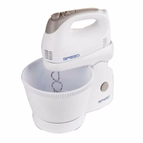 Batidora Speed manual 4 litros 5 velocidades 300W blanco bowl