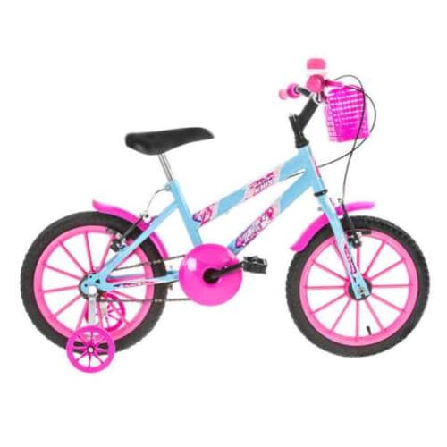 Bicicleta aro 16" kids ultra bikes rosa para ni?as abba