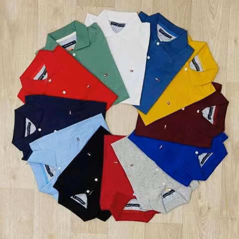 Remera con cuello liso Tommy para caballero