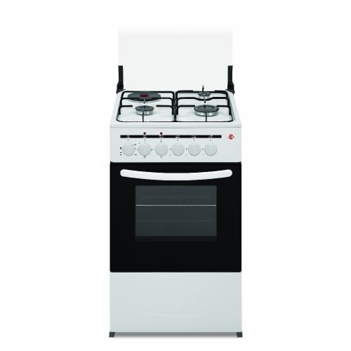 COMBINED KITCHEN TOKYO WHITE SSENCIAL 3HORN GAS 1ELECT ELECTRIC OVEN 50X50CM