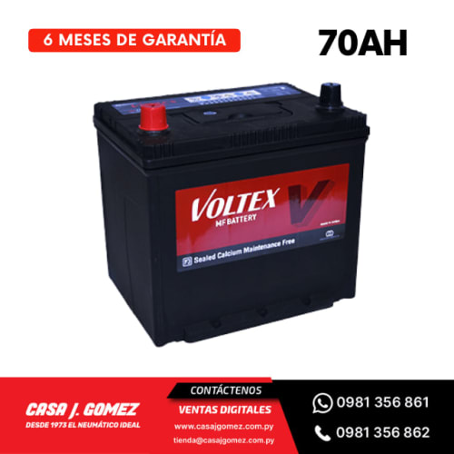 Bateria 12V. 70 AH Marca Voltex &#8211; Made In Korea