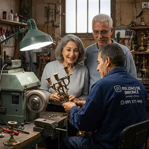 "pulido de bronce y cobre antiguo", "restauración de artículos antiguos", "limpieza profesional de metales"