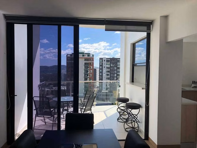 SE ALQUILA APARTAMENTO VISTAS DEL PEDREGAL COLONIA ESCALON, FULL-AMUEBLADO, NUEVO A ESTRENAR, Descripcion: -medida total
