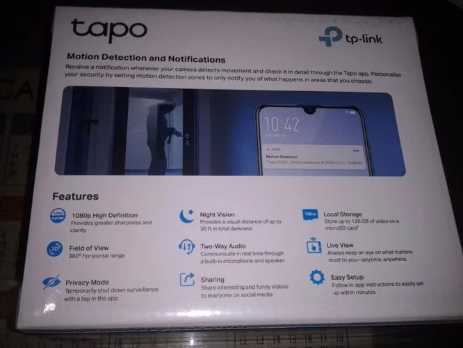 CÁMARA WI-FI TAPO C200 TP-LINK P/ INTERIOR