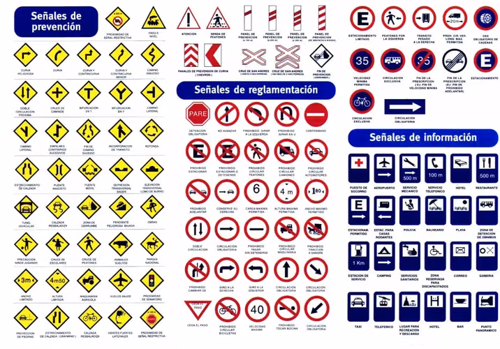 Road section, information