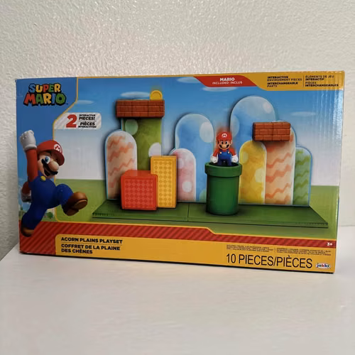 Super Mario Play set Acorn Plains - Figura de 6 cm con accesorios. - Imagen 2