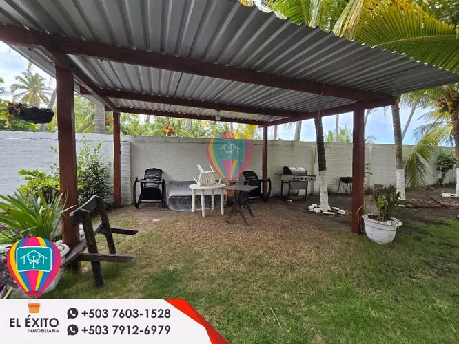 VENDO RANCHO FRENTE AL MAR DE DOS NIVELES EN COSTA AZUL, SONSONATE