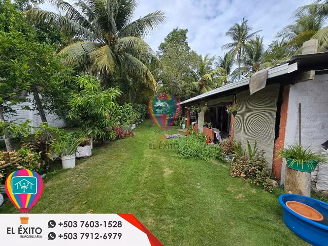VENDO RANCHO FRENTE AL MAR DE DOS NIVELES EN COSTA AZUL, SONSONATE